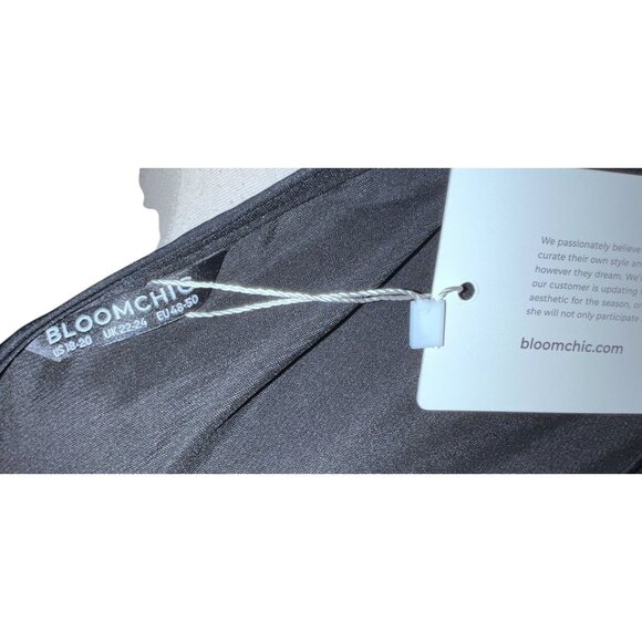 BloomChic Long Sleeve Boat Neck Silky Casual Career Blouse Sz 18/20 (2XL) Womens - Picture 9 of 9